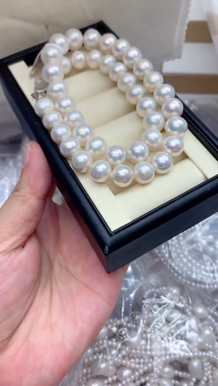 项链银S925镶嵌淡水珍珠多样性发其一，非无暇