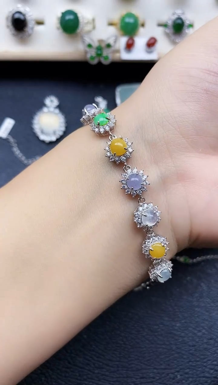 【闪购商品】翡翠戒指银S925镶嵌11111