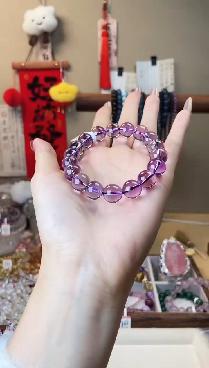 【闪购商品】水晶手链未镶嵌11..5m巴西紫水晶