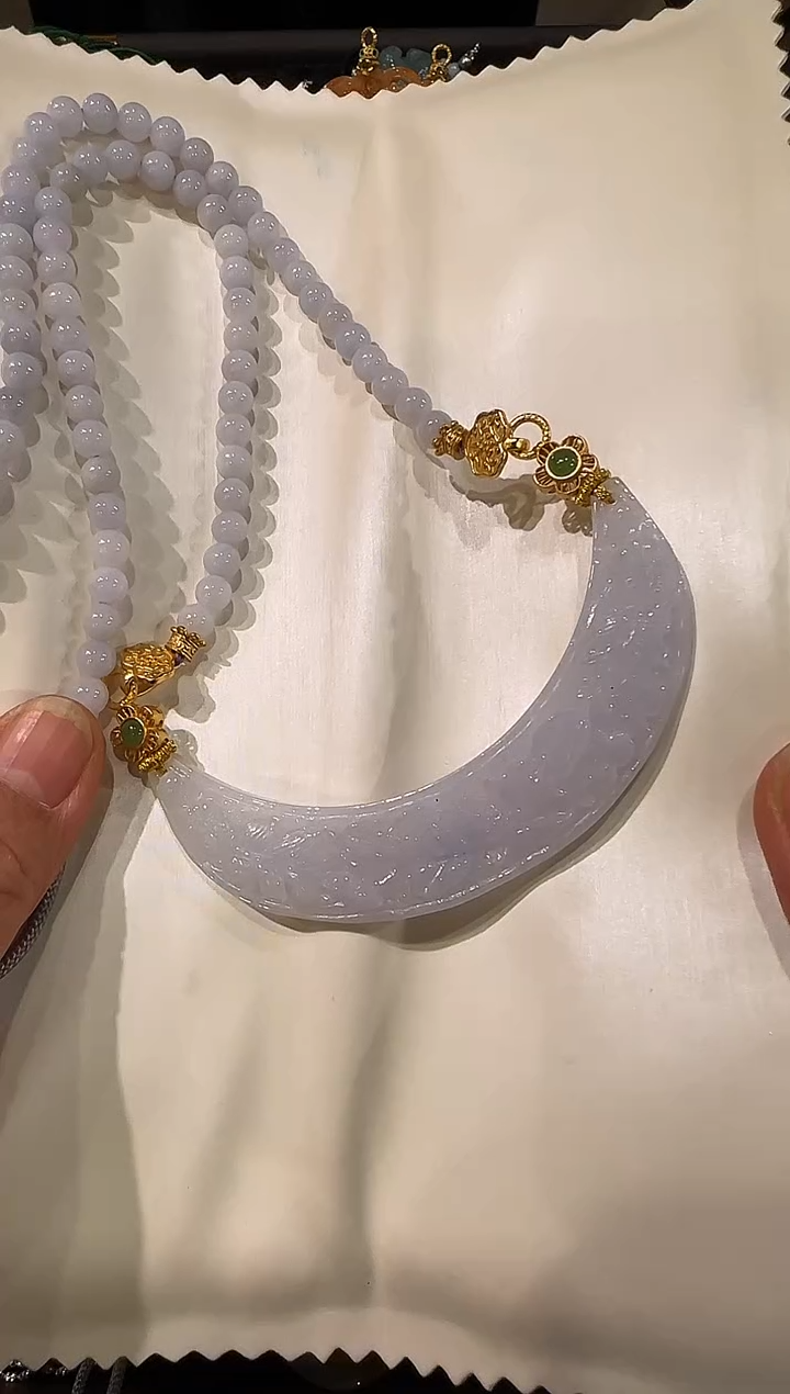 颈饰未镶嵌翡翠国风