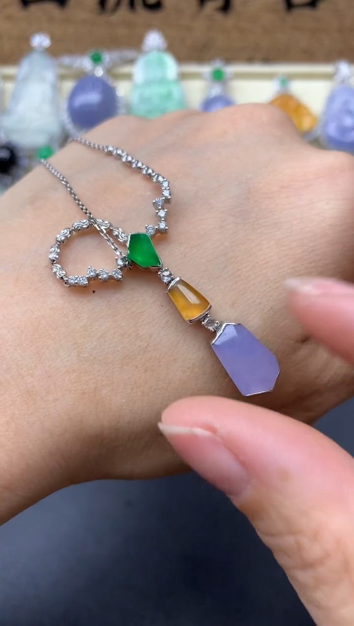 【闪购商品】翡翠颈饰18K金镶嵌534-中国好珍宝