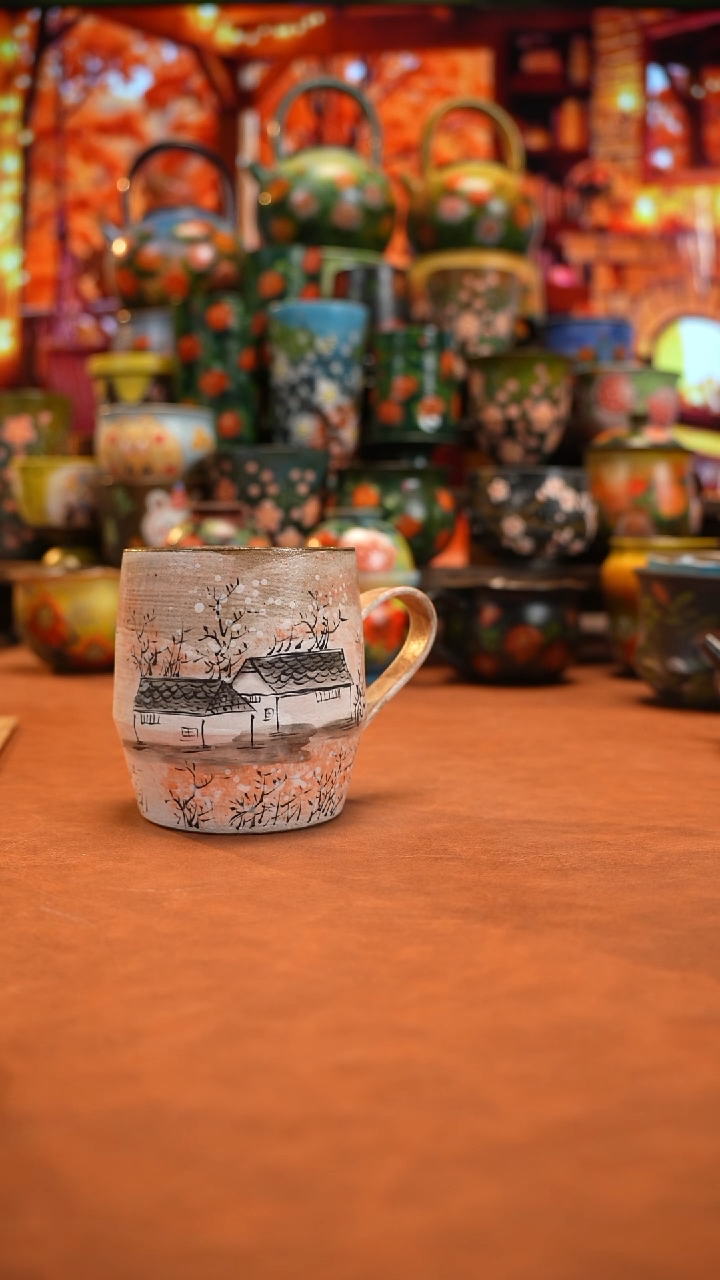 油画   釉下彩   杯子