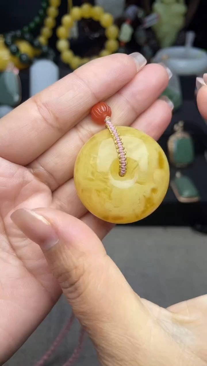 【闪购商品】蜜蜡颈饰未镶嵌吊坠