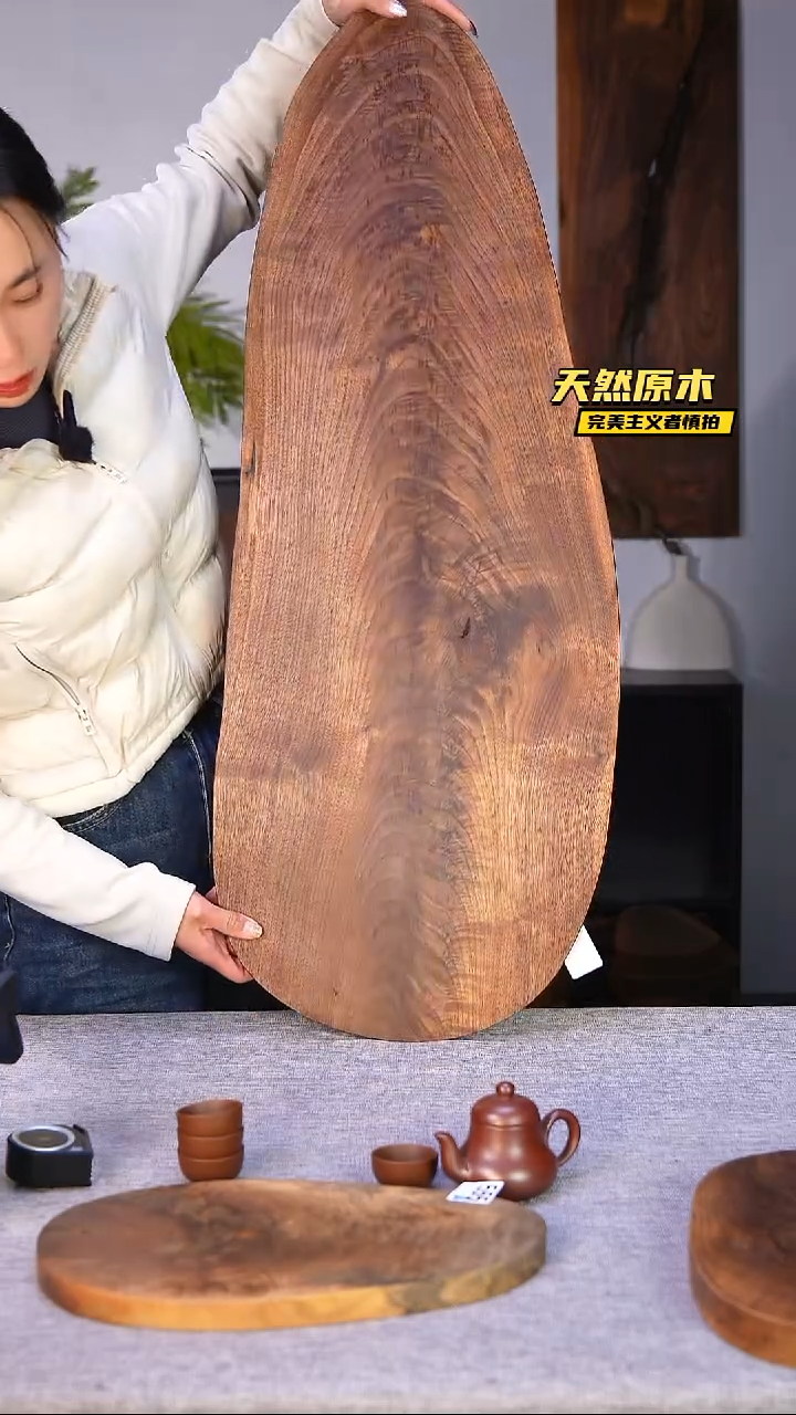 木北美黑胡桃原木.干裂疤结不属于商品质量问题完美主义者慎拍