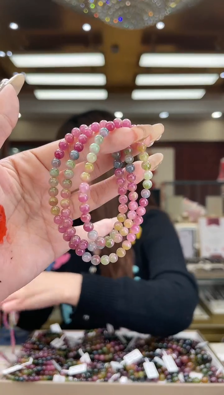 【闪购商品】碧玺/未镶嵌5mm+碧玺多圈多样性发货53