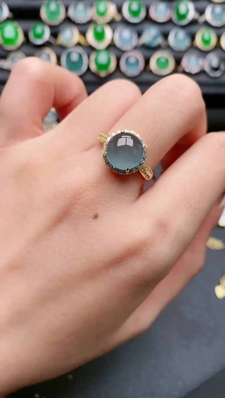 【闪购商品】翡翠戒指银S925镶嵌11111111