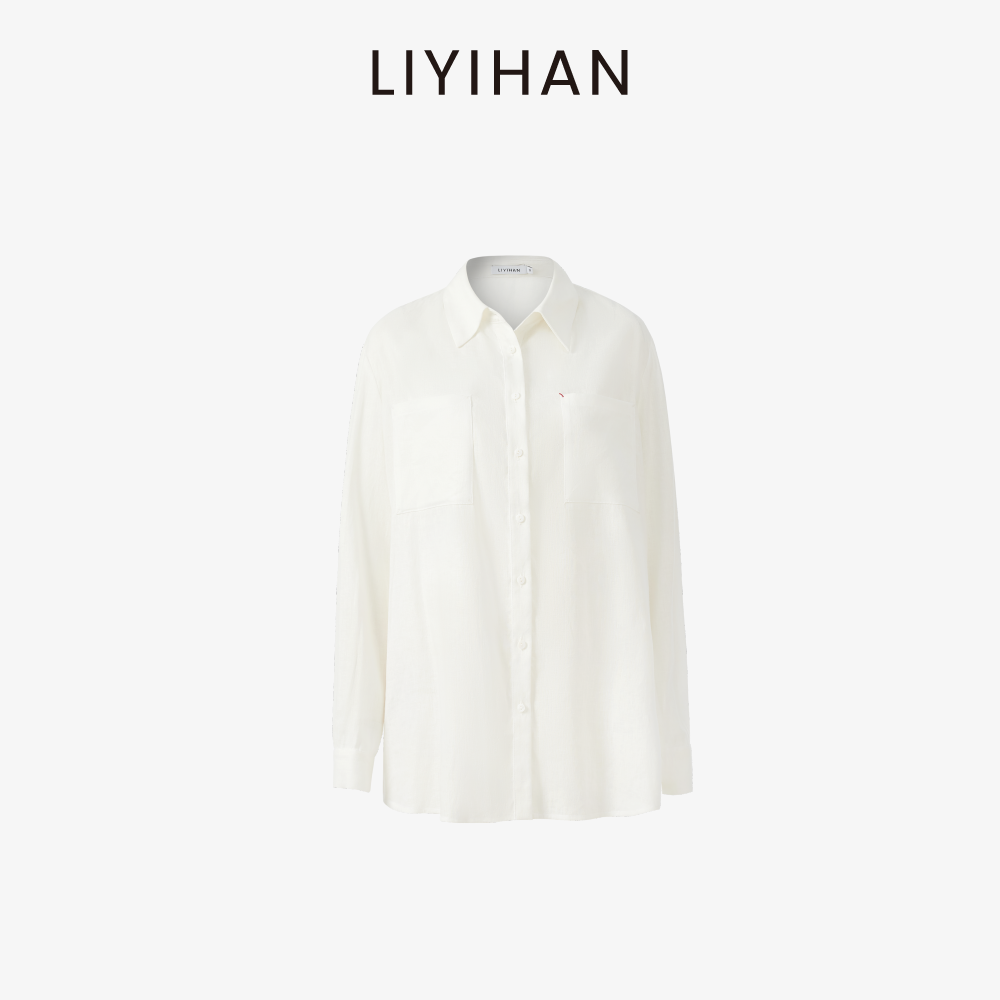 LIYIHAN|25夏老钱风松弛感全亚麻衬衫长裤女宽松直筒老钱风