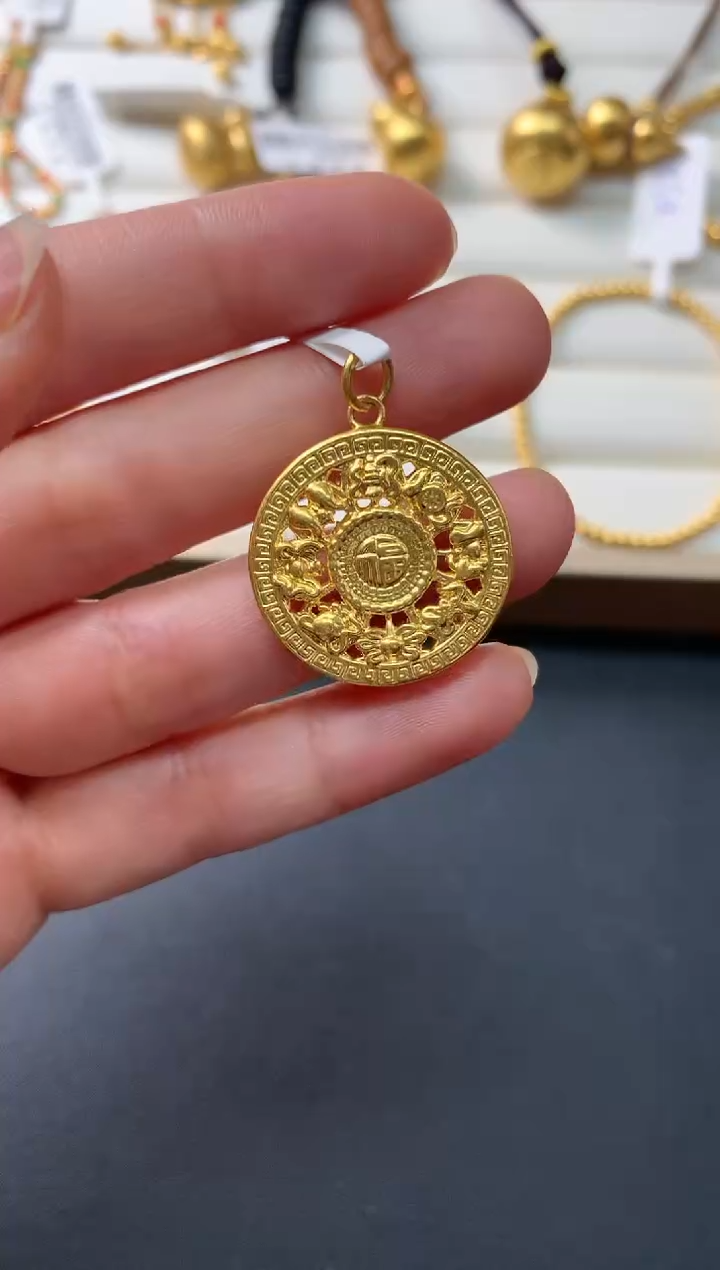 【闪购商品】定制足金吊坠(不含链)D72|1380