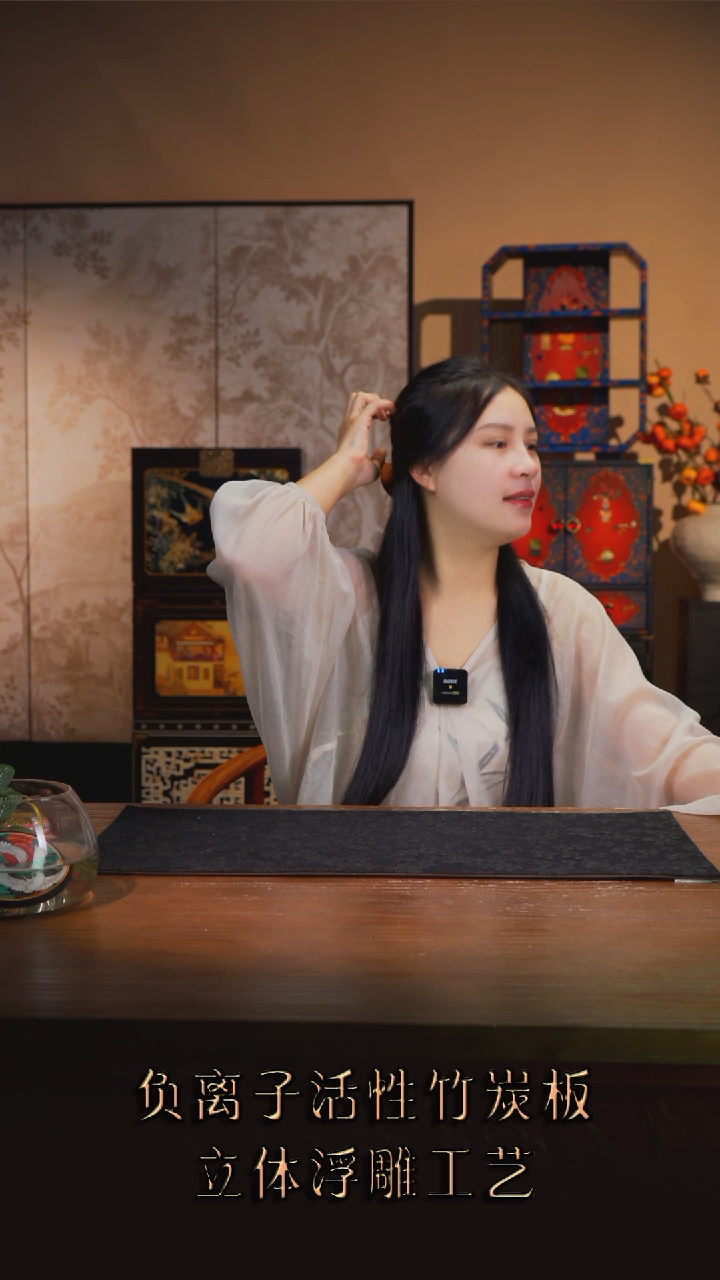 格*子壹藏贰宝随机花色铜圈杯垫一片