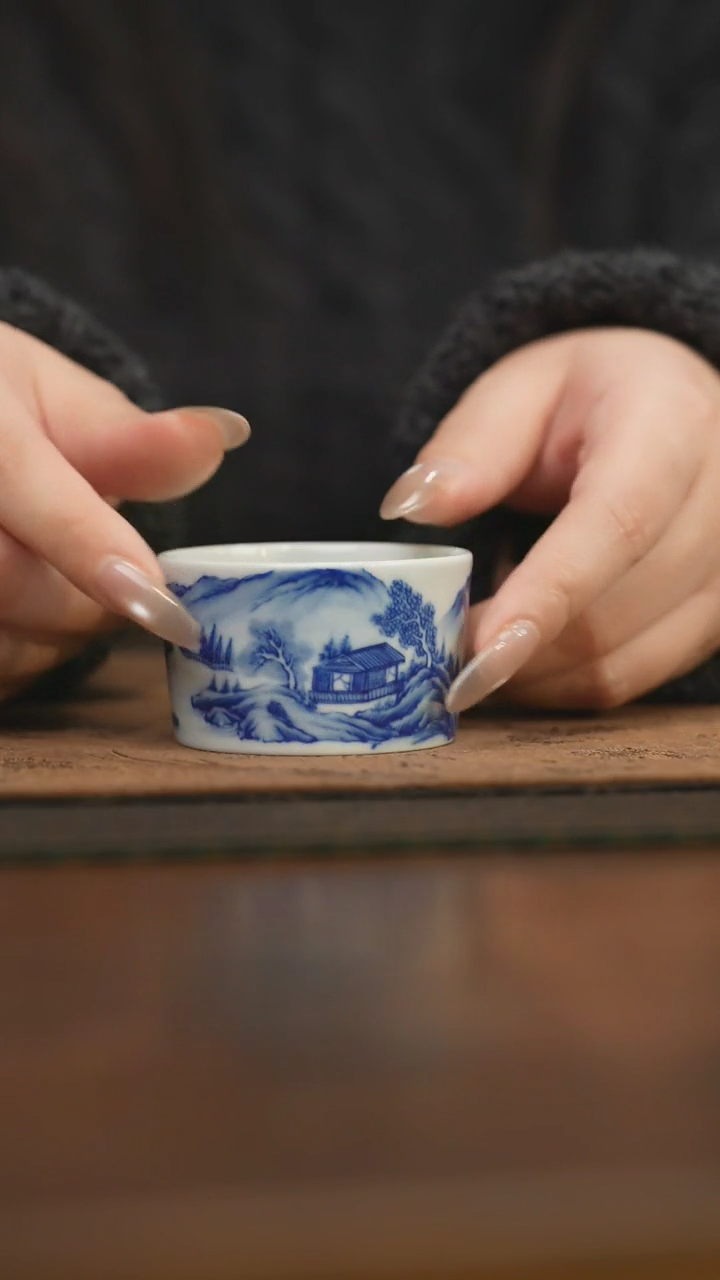 【闪购商品】杯柴窑青花破价福利