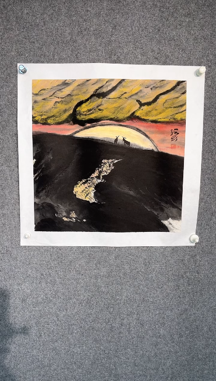 国画李线长老师50斗方