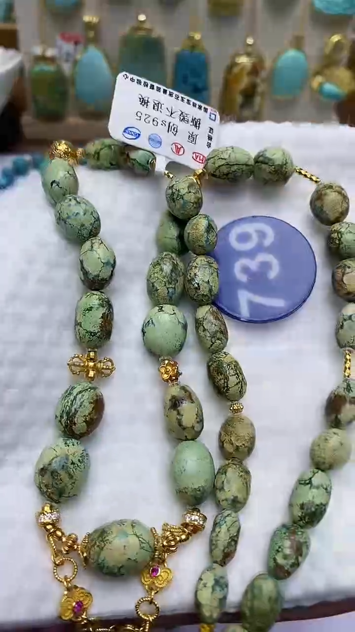 【闪购商品】绿松石项链银S925镶嵌739