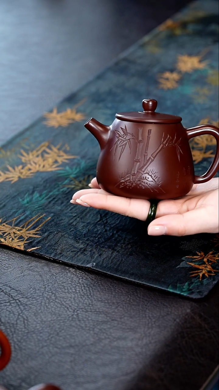 茶壶紫砂38宜兴紫砂壶孤品