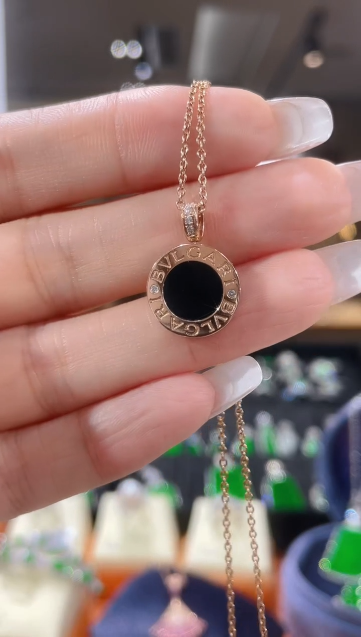 【闪购商品】钻石项链18K金镶嵌项链