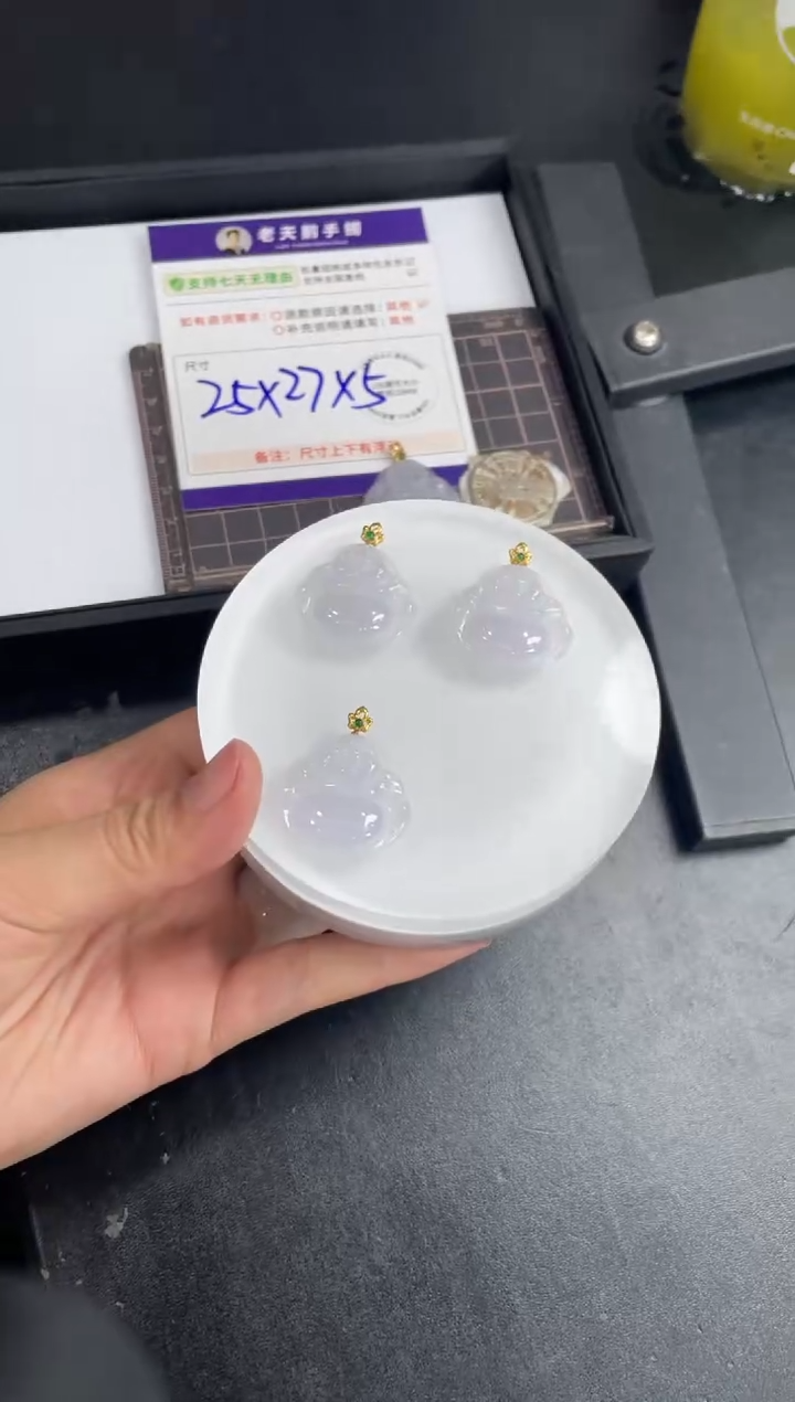 【闪购商品】翡翠挂件18K金镶嵌佛公FL24配绳/多样性发其一CP