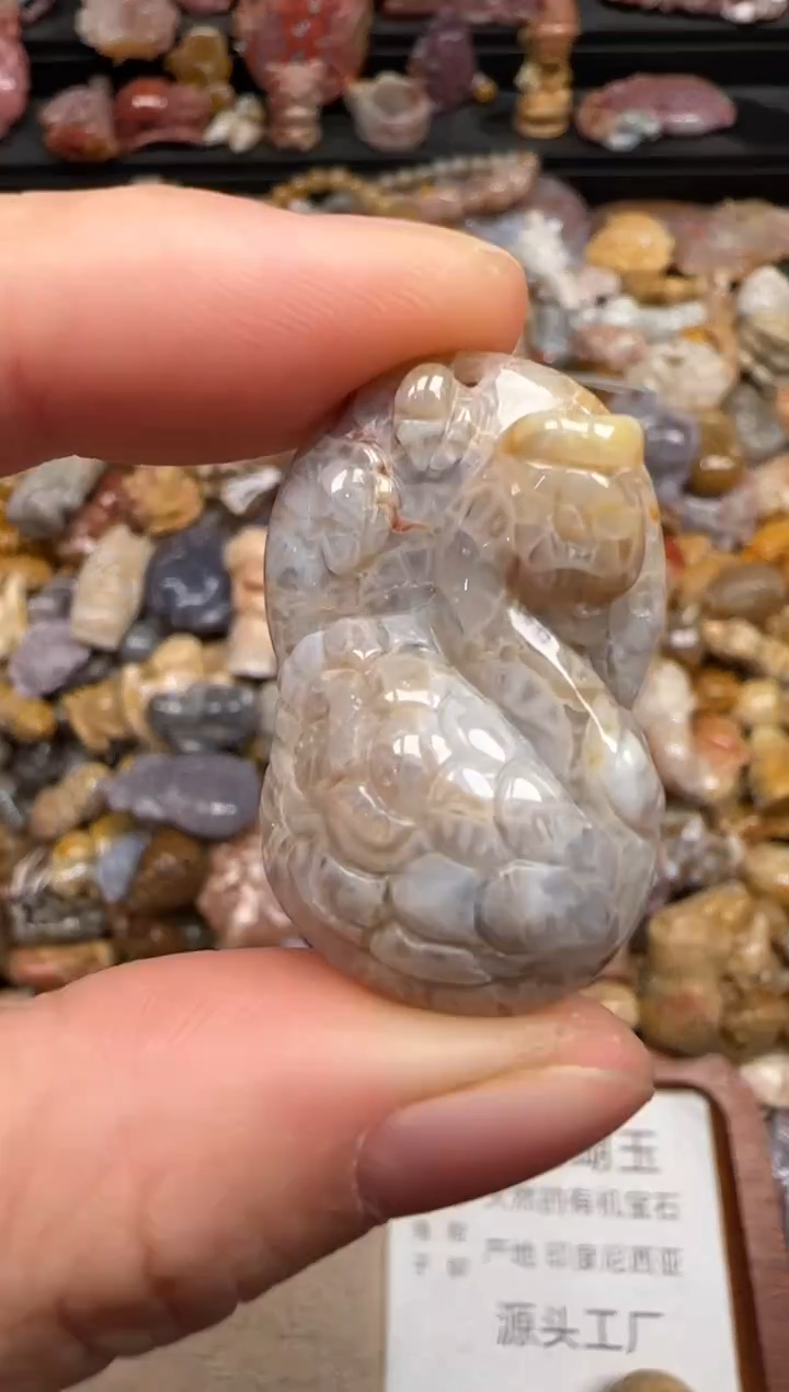 硅化珊瑚（珊瑚玉）未镶嵌颈饰186