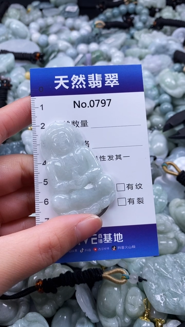 【闪购商品】翡翠颈饰未镶嵌缅甸A货翡翠0797