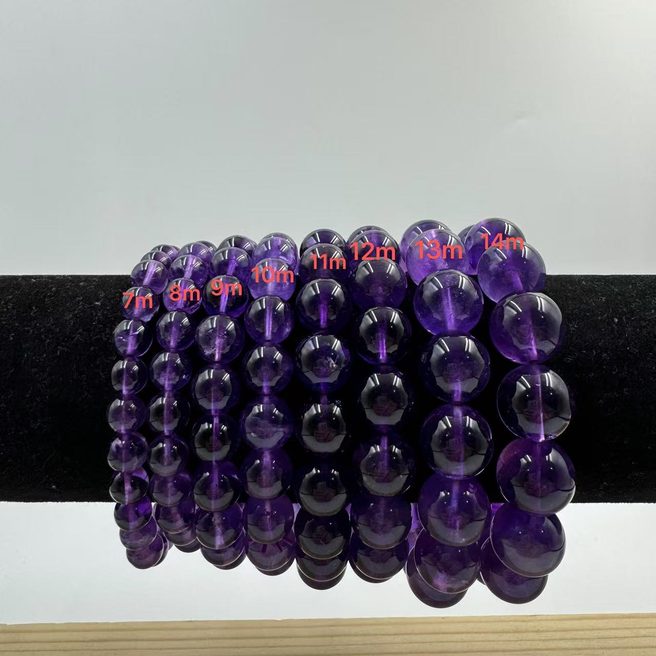 【爱上水晶】Z179 巴西老矿紫水晶手串 多样性发其一