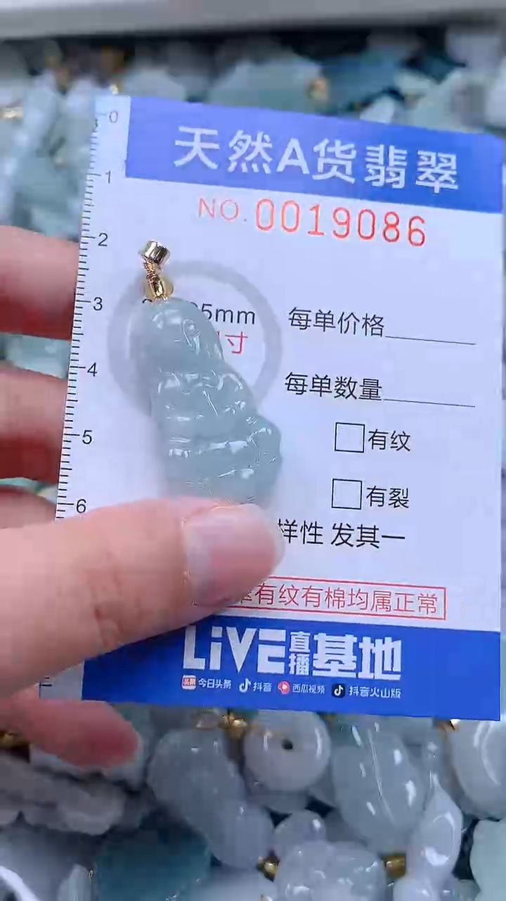 翡翠未镶嵌吊坠(不含链)1