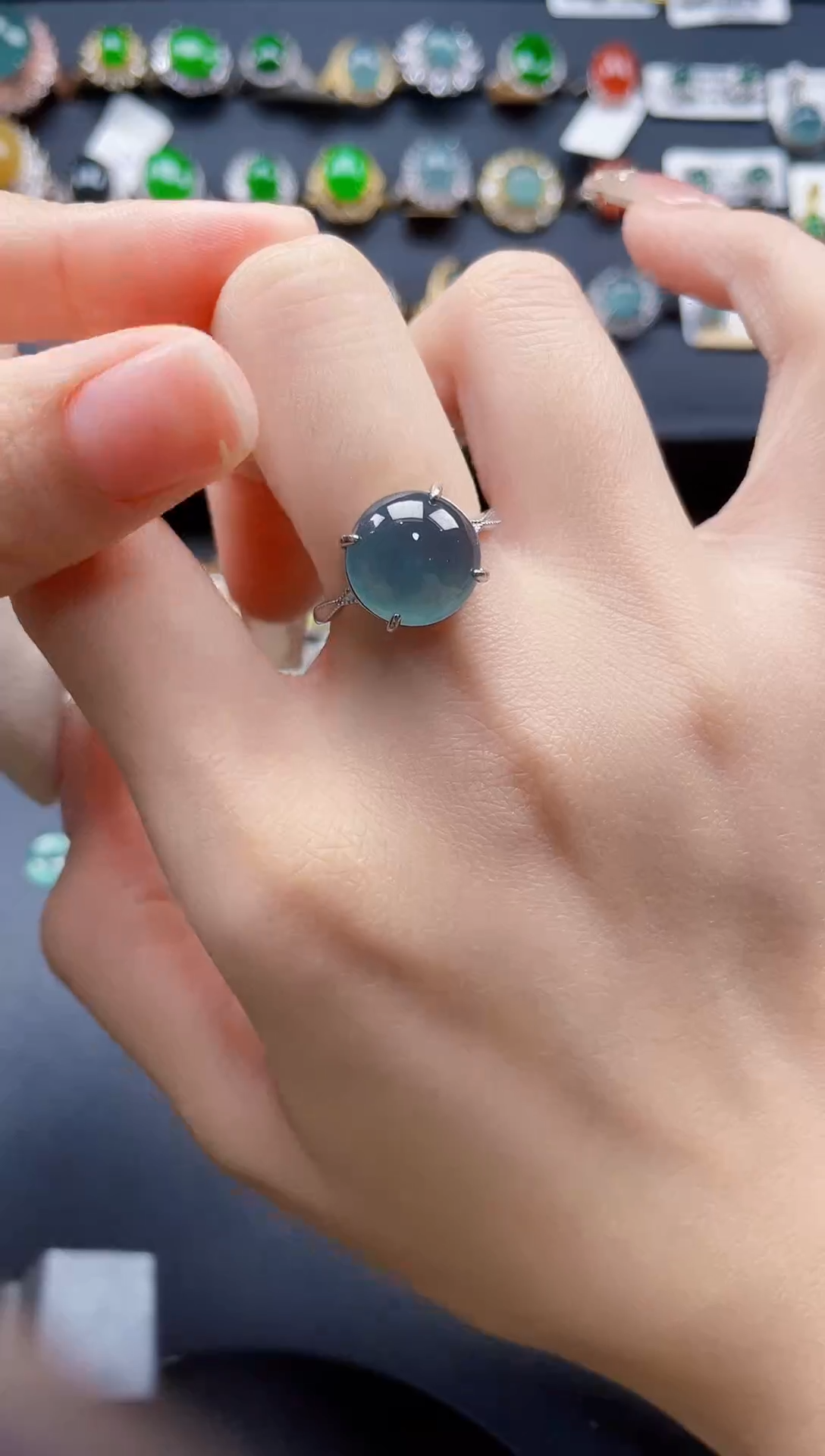 【闪购商品】翡翠戒指银S925镶嵌679867