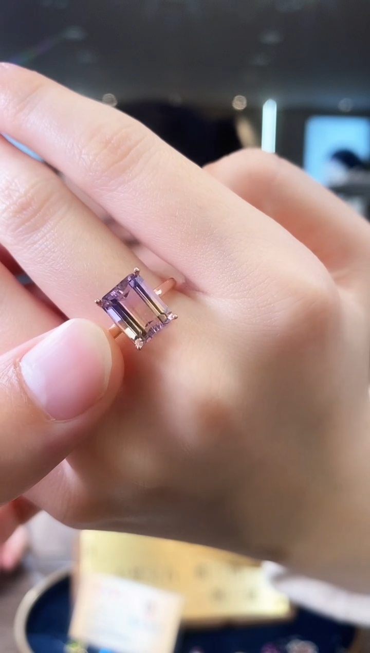 【闪购商品】水晶戒指银S925镶嵌09天然宝石