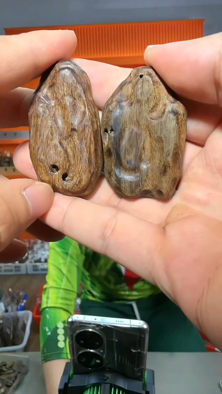 沉香吊坠108号红土太湖石多样性发一