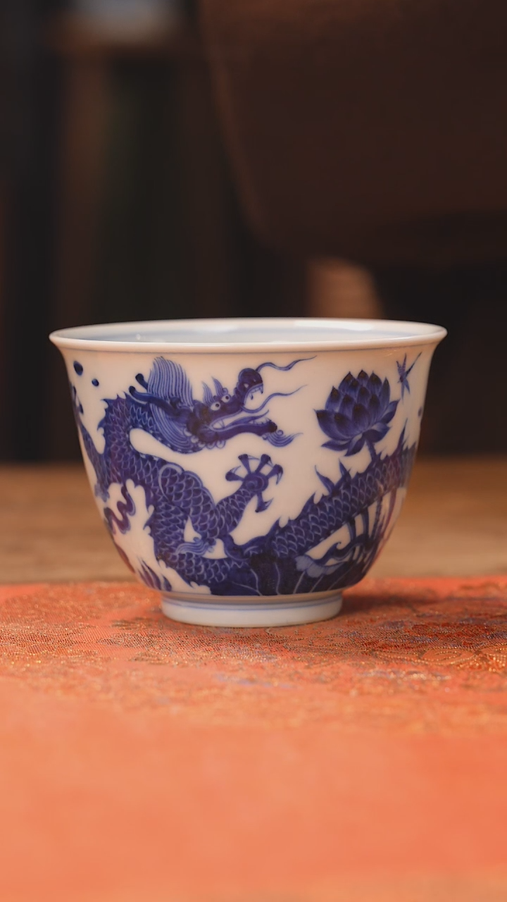 【闪购商品】杯团窑 龙游莲池主人杯