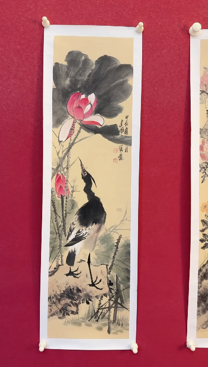 国画施老师写意花鸟国画作品
