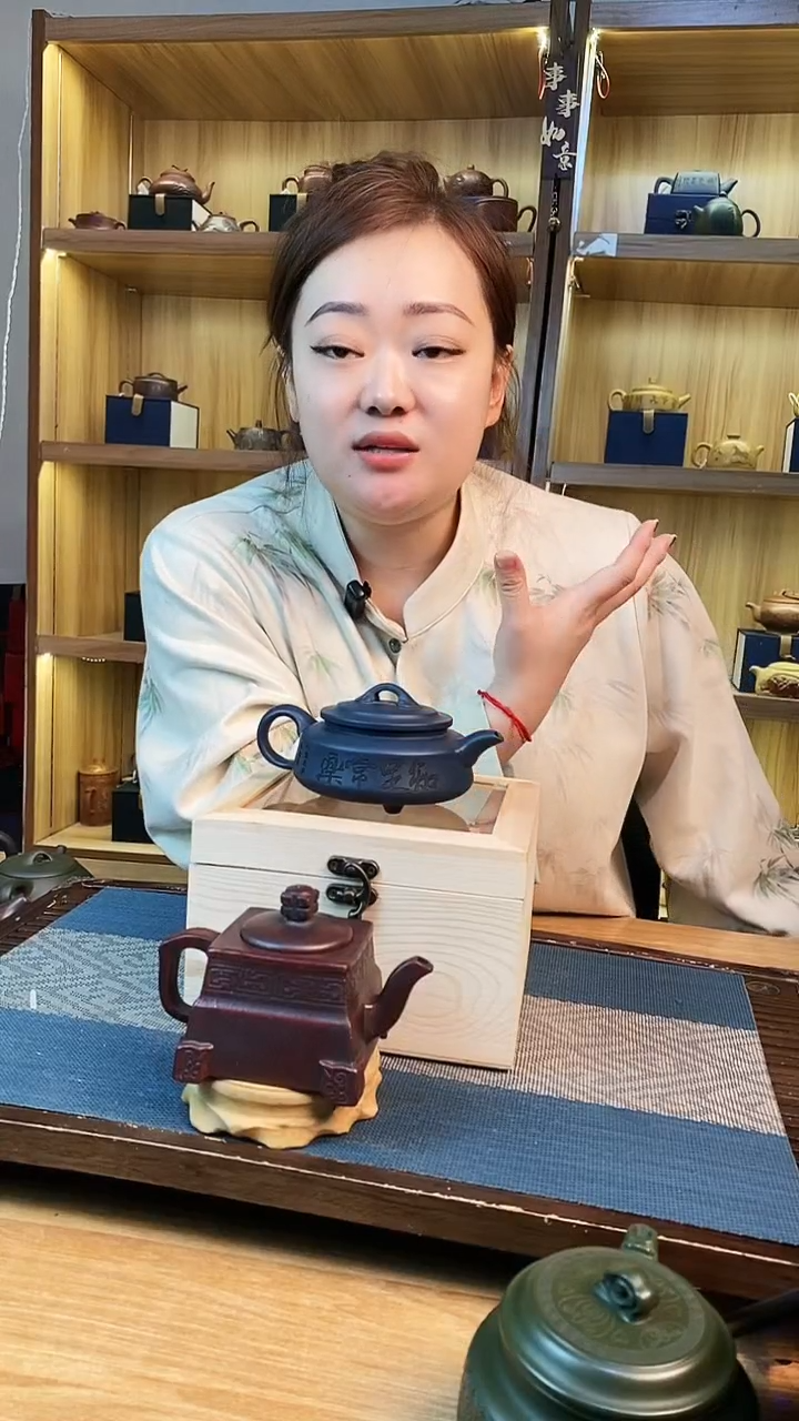 【闪购商品】紫砂茶壶天青泥舍得周盘【雪】