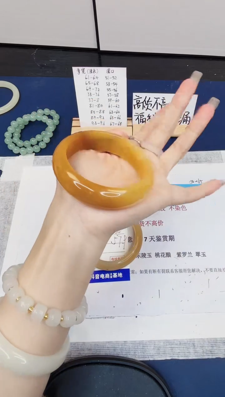 【闪购商品】石英质玉手镯未镶嵌419-财气镯-圈口60