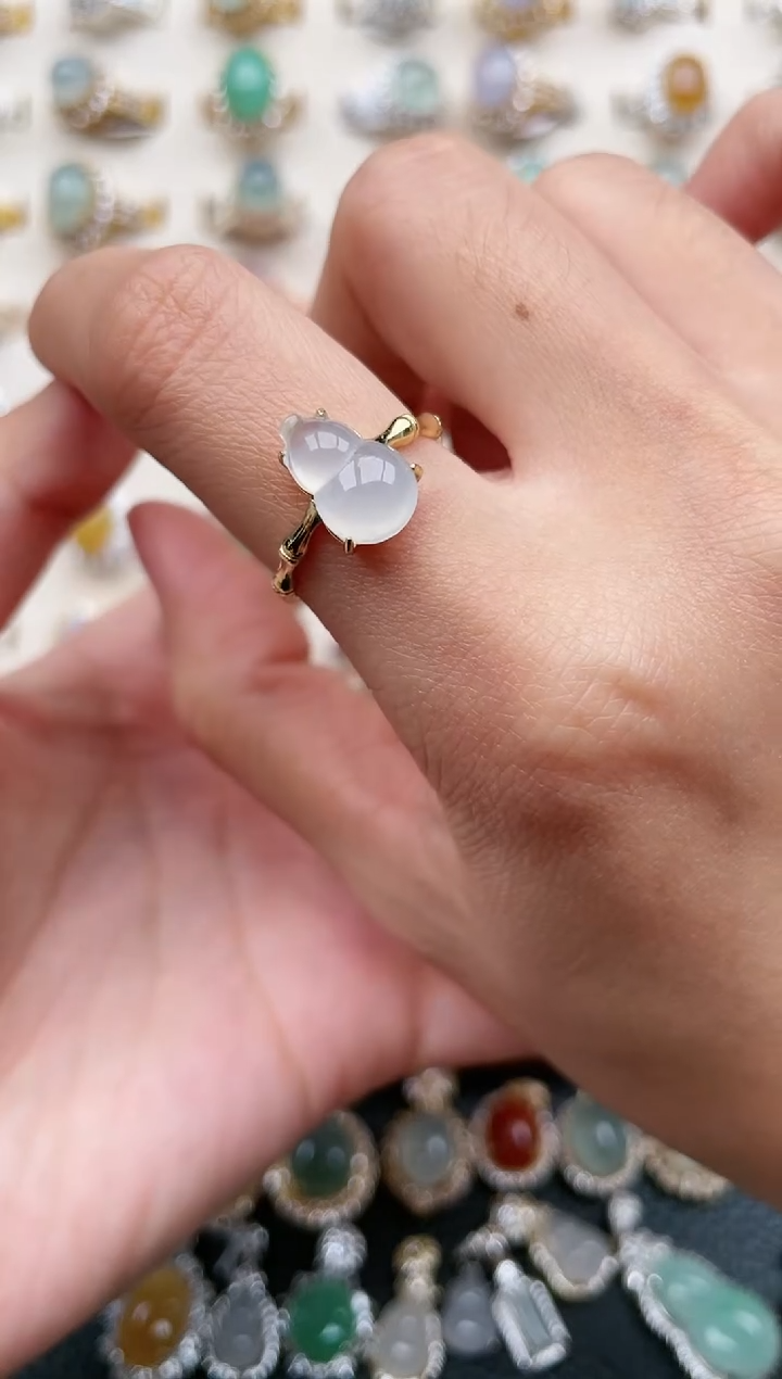 【闪购商品】翡翠戒指银S925镶嵌1111