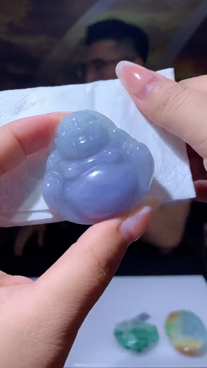 【闪购商品】定制翡翠未镶嵌1085xx-毛货挂件47