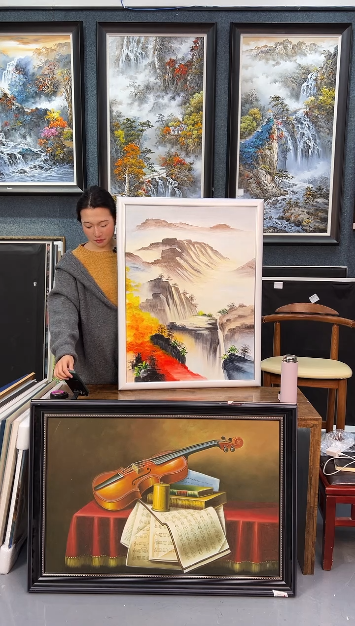 【闪购商品】油画38号 60*80 山水-手绘油画