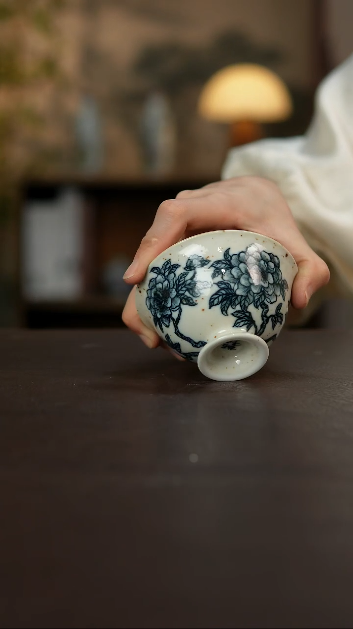 杯景德镇陶瓷杯碗柴烧多人