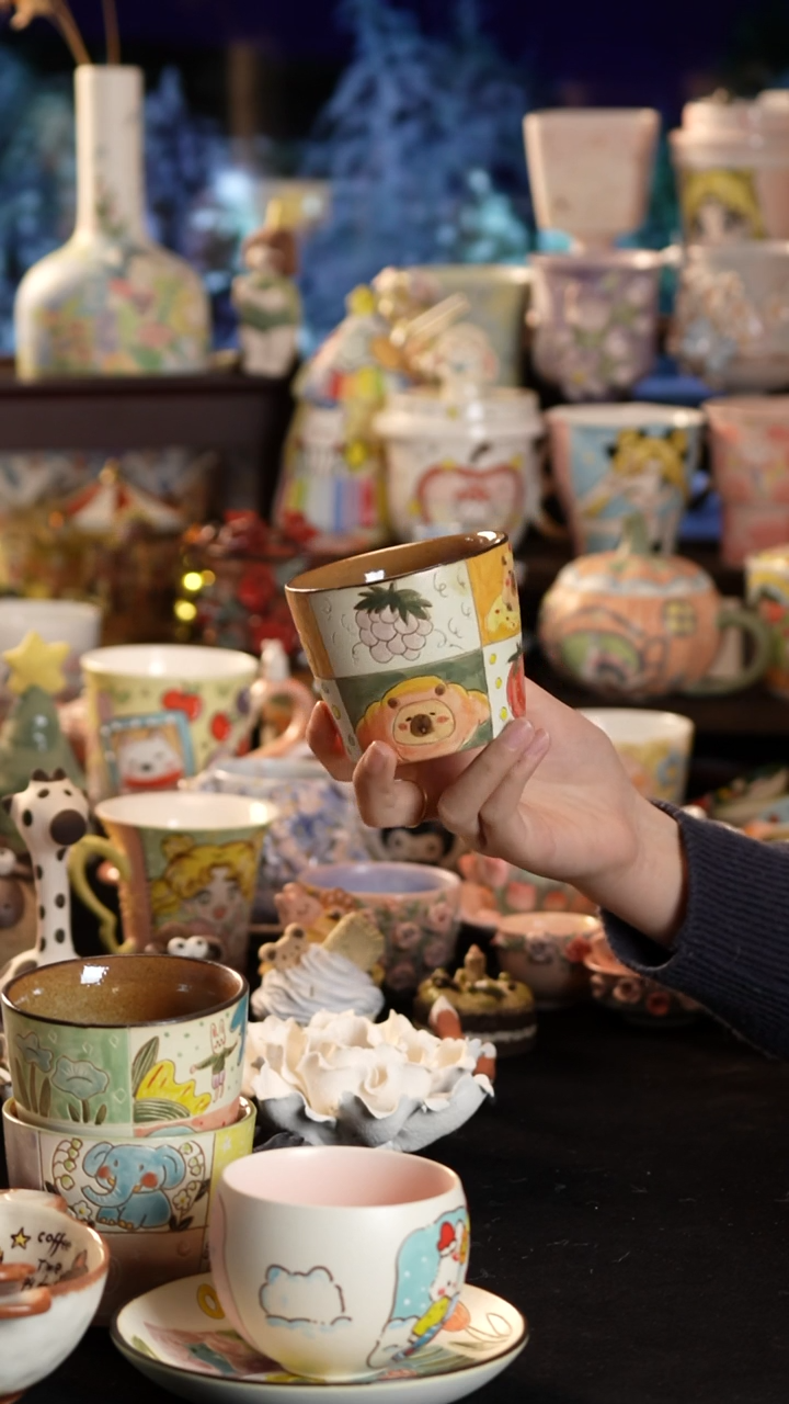 其他陶景德镇釉下彩手绘设计师款陶瓷