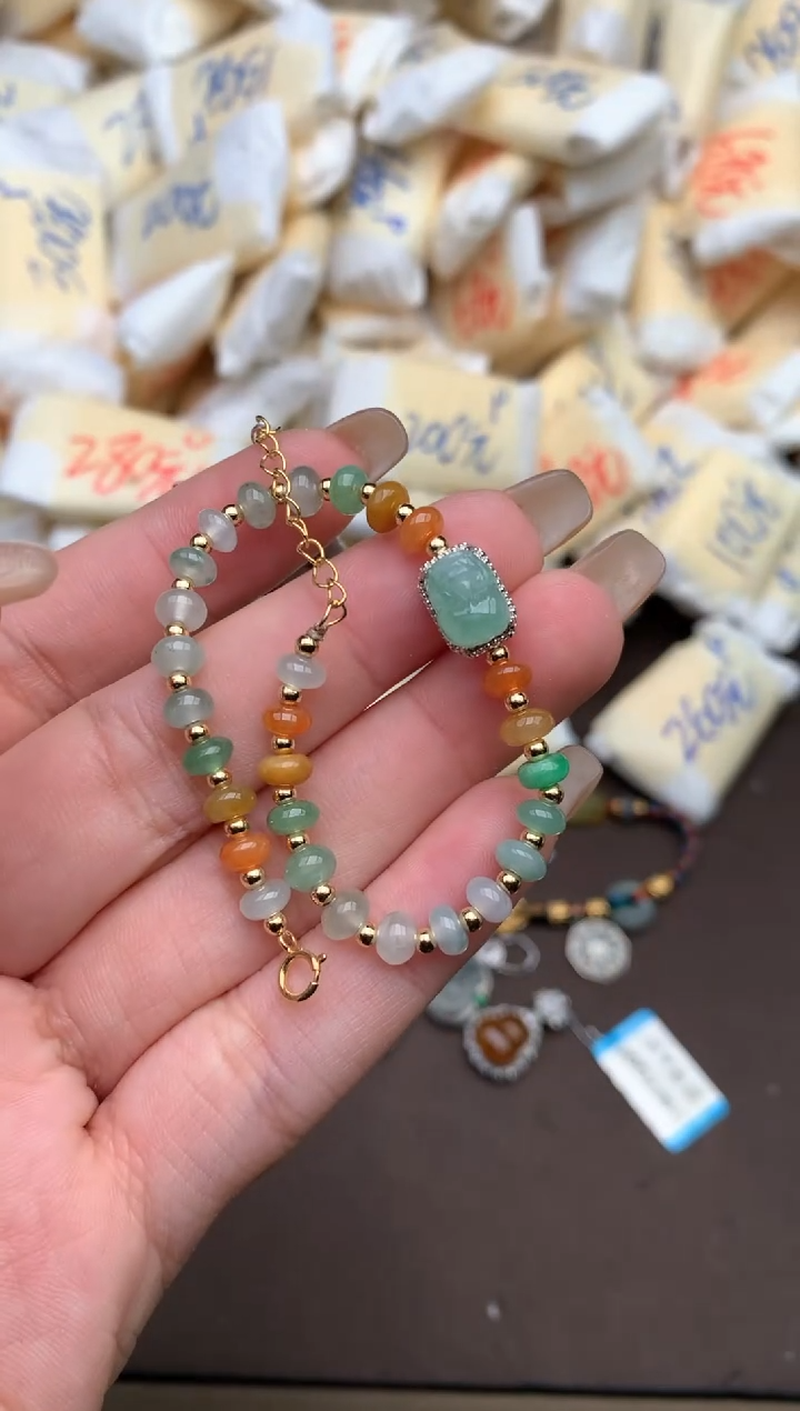 【闪购商品】翡翠手绳银S925镶嵌—