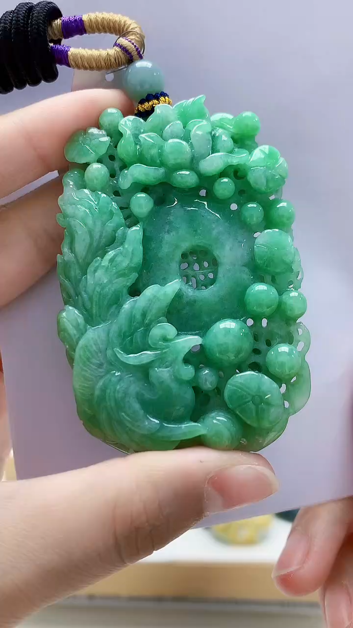 未镶嵌定制翡翠5160lr-毛货挂件43