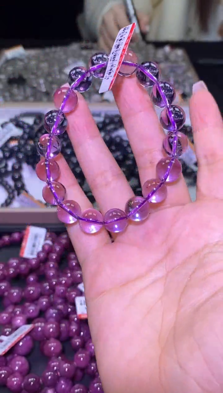 未镶嵌手链水晶紫水晶单圈-A12-多样性发其一