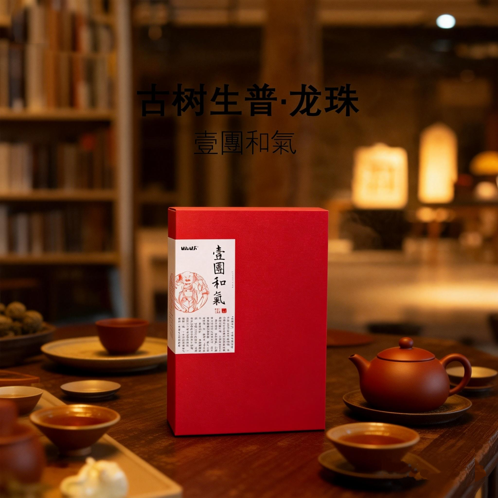 普素古树生普壹團和氣龙珠礼盒2024头春