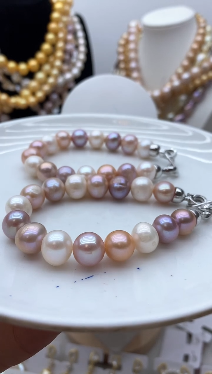 【闪购商品】淡水珍珠颈饰钛钢107