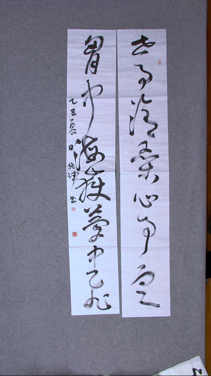 书法施辉 江西新余138*23*2尺寸