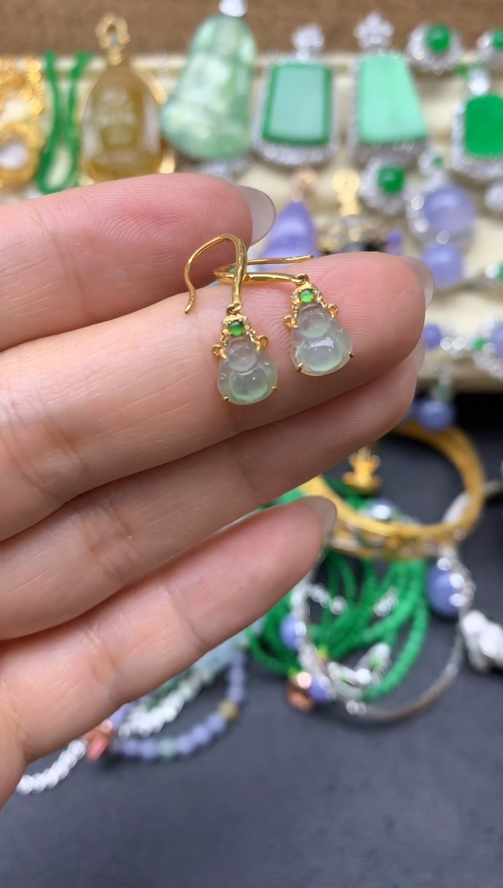 【闪购商品】翡翠颈饰18K金镶嵌101中国好珍宝