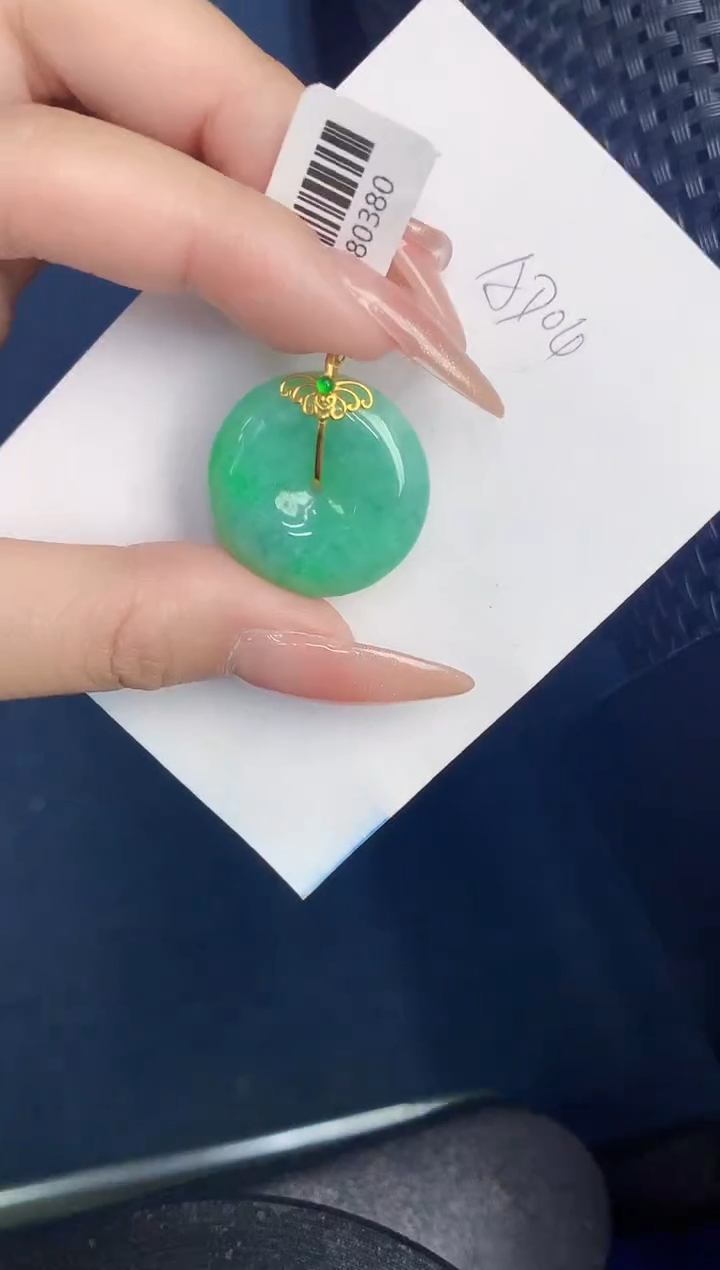 【闪购商品】翡翠颈饰18K金镶嵌000000000