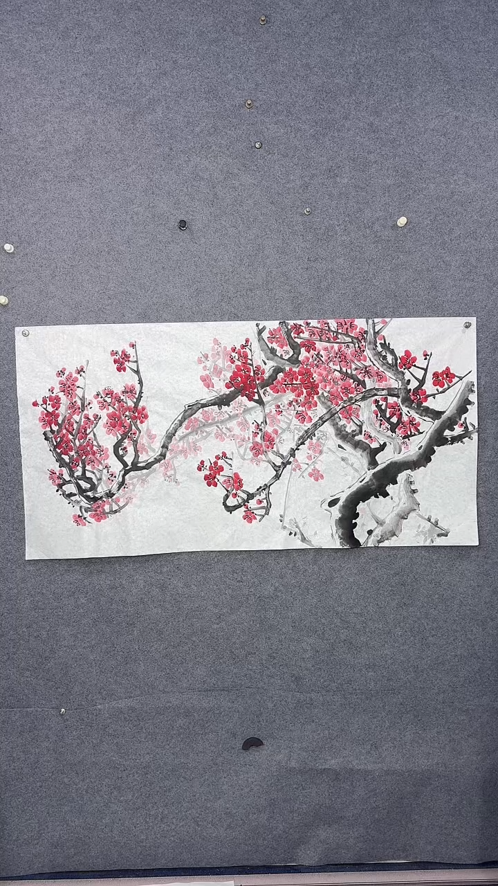 国画矮***肥136*68吴铁成作品
