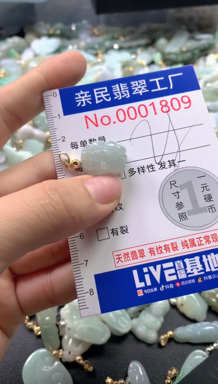 【闪购商品】翡翠吊坠(不含链)未镶嵌1809