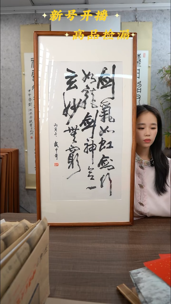 书法武老师剑气如虹