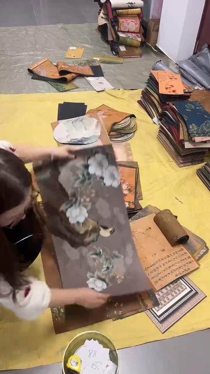 混纺微瑕吸水茶席-40X80-88号