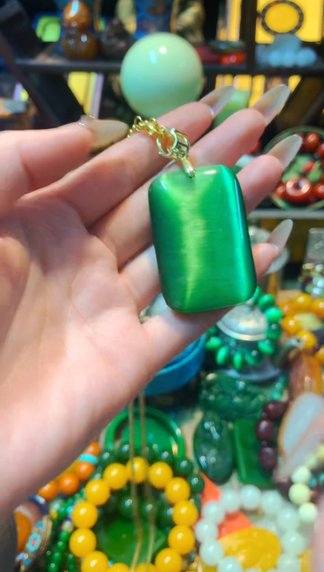 【闪购商品】和田玉（碧玉）挂件未镶嵌主播推荐主播推荐