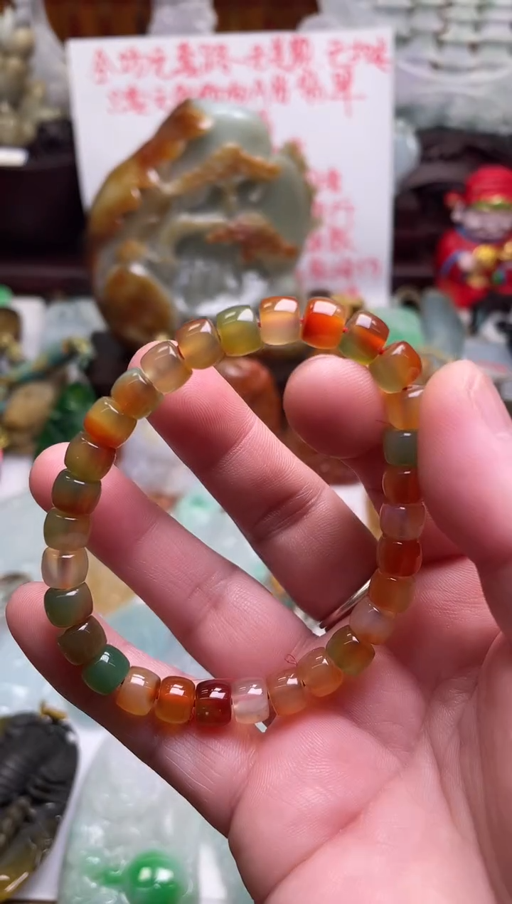 未镶嵌颈饰玛瑙/玉髓手串