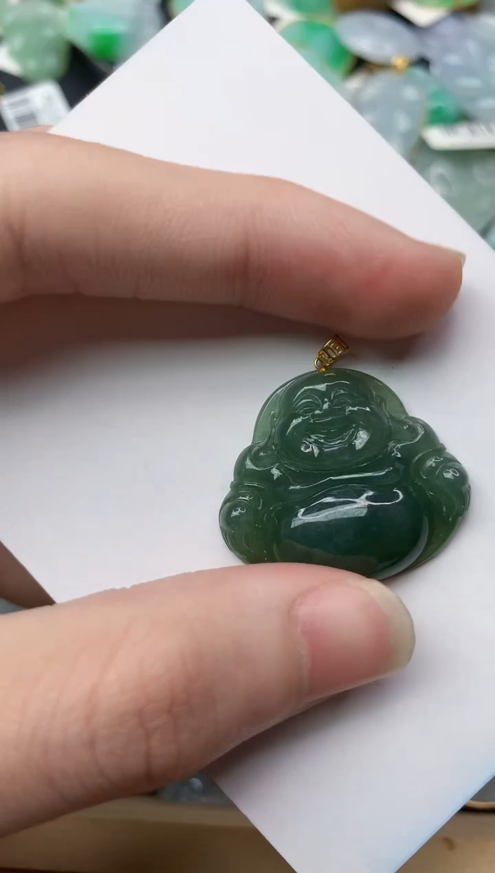 【闪购商品】翡翠颈饰18K金镶嵌7...........